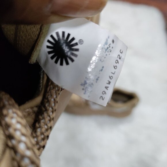 UGG Women's Sand/White LA Alto Cloud Lace Platform Fashion Sneaker Size 6 - Picture 10 of 13